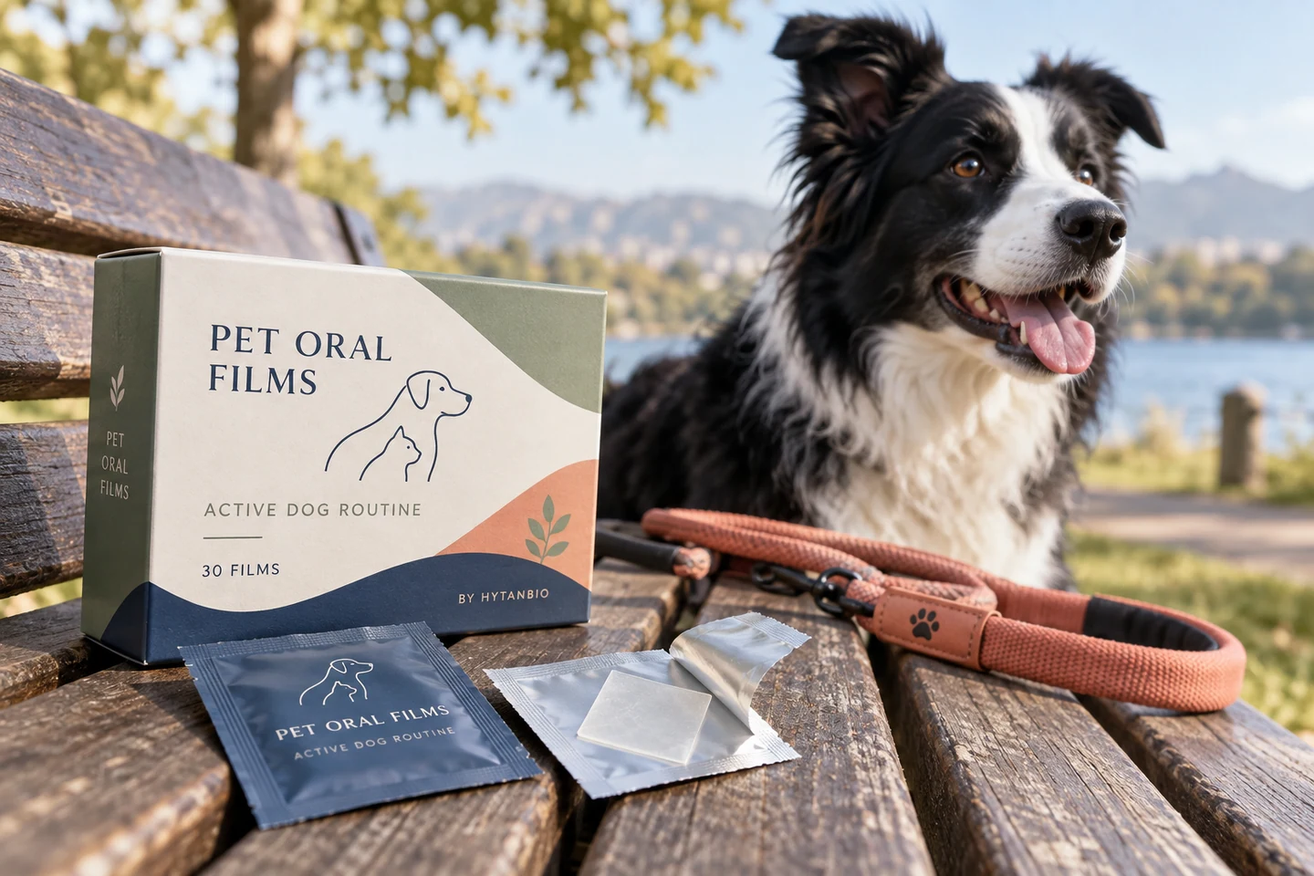 Active Dog Mobility Routine Films private label pet oral strip concept