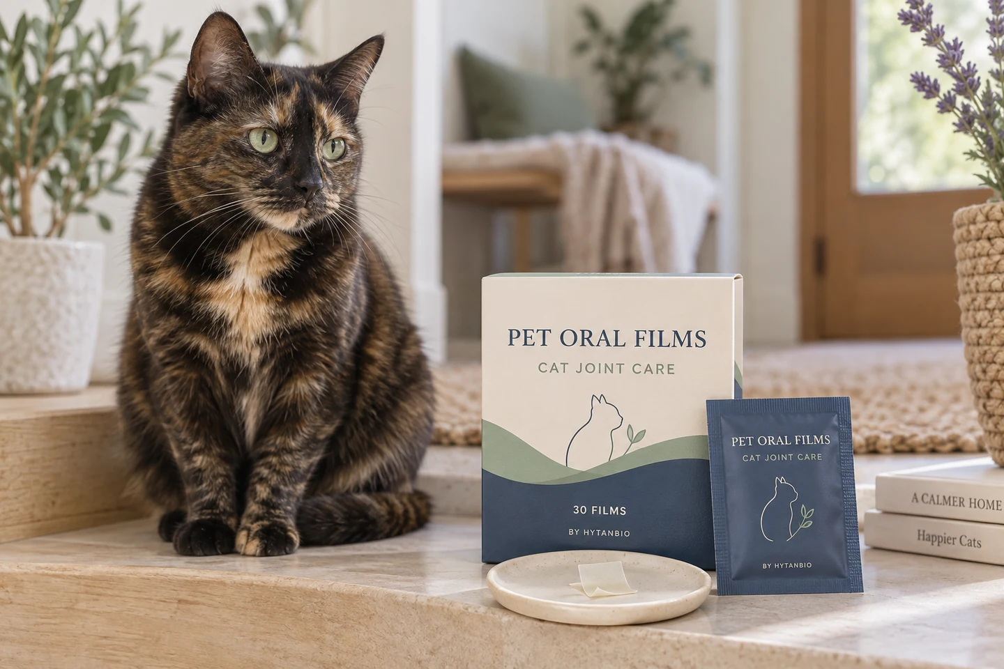 Cat Joint Care Oral Films private label pet oral strip concept