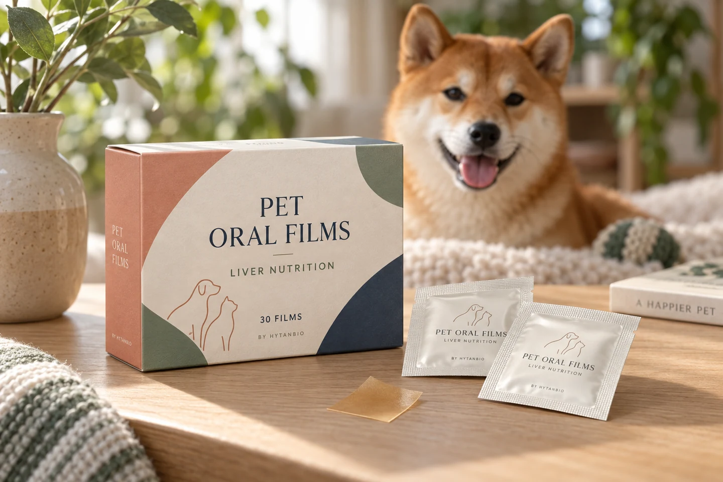 Dog Liver Nutrition Development Films private label pet oral strip concept