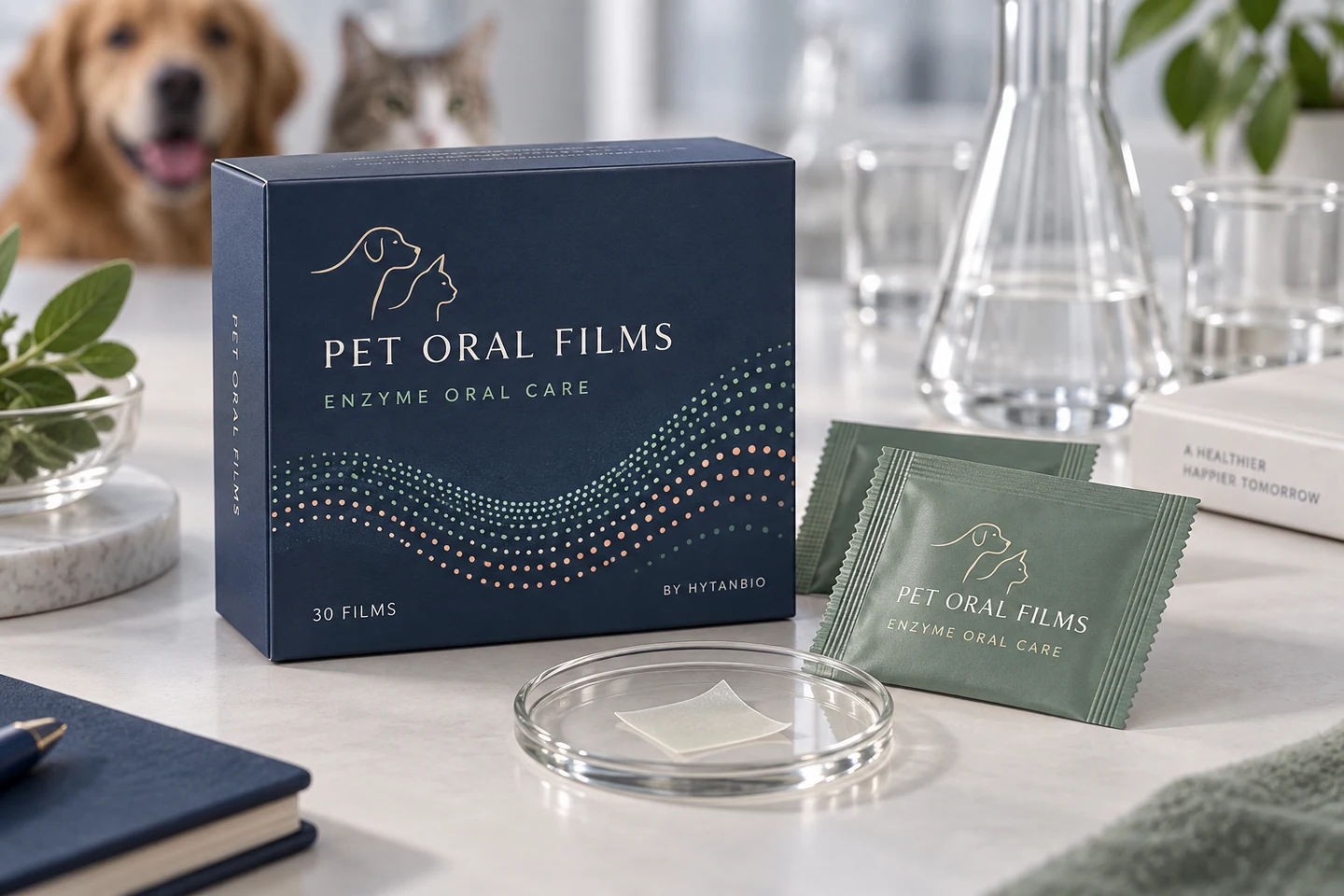 Enzyme Oral Care Development Films private label pet oral strip concept