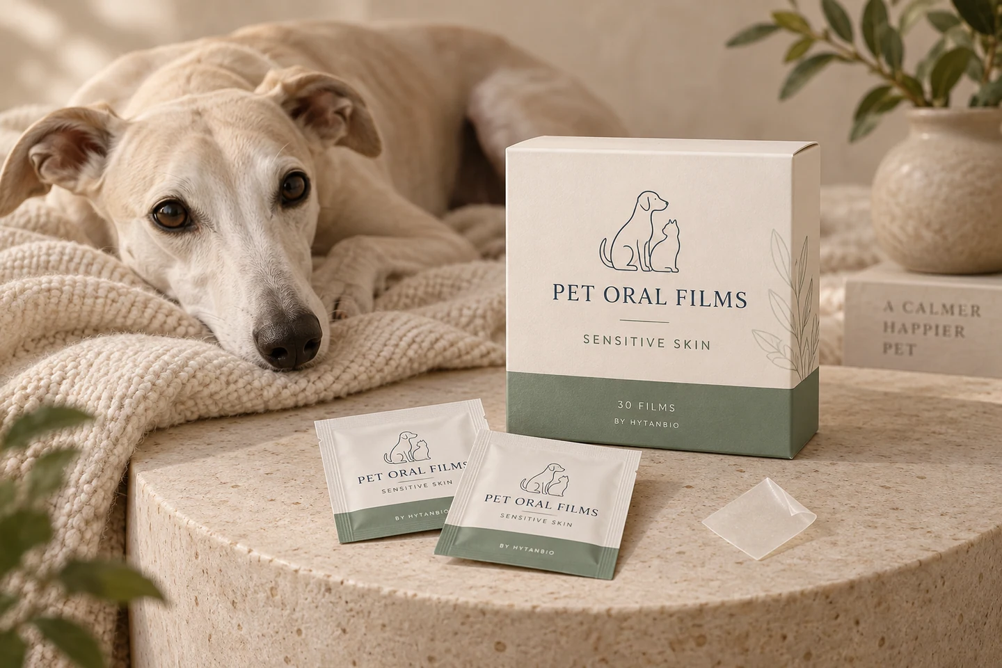 Sensitive Skin Support Oral Films private label pet oral strip concept
